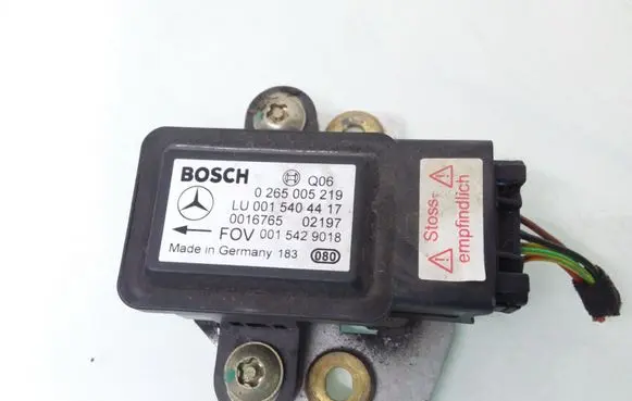Mercedes-Benz Vaneo W414 ESP acceleration yaw rate sensor 0265005219 0015429018