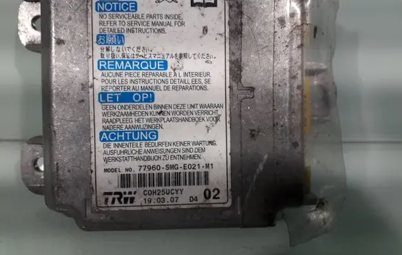 Honda Civic Airbag control unit/module 77960SMGE021M1