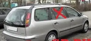 Fiat Marea Rear door window glass 161339