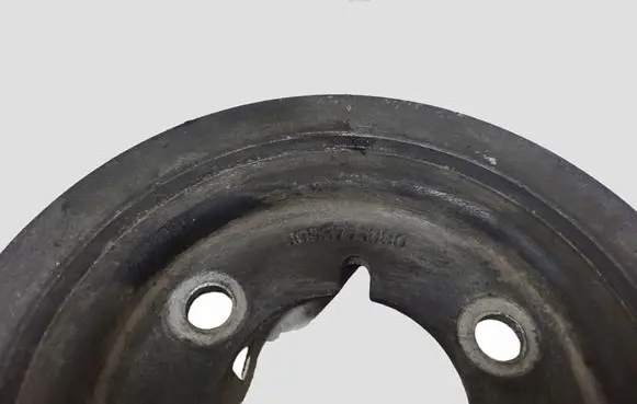 Peugeot 307 Crankshaft pulley 9653771880