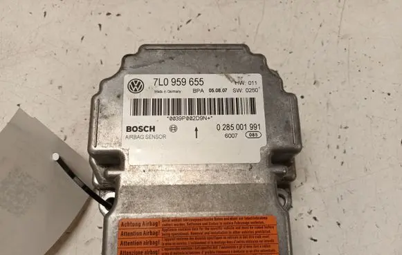 Volkswagen Touareg I Airbag control unit/module 7L0959655 0285001991