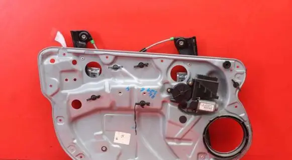 Volkswagen Polo Front door window regulator with motor 6Q4837755