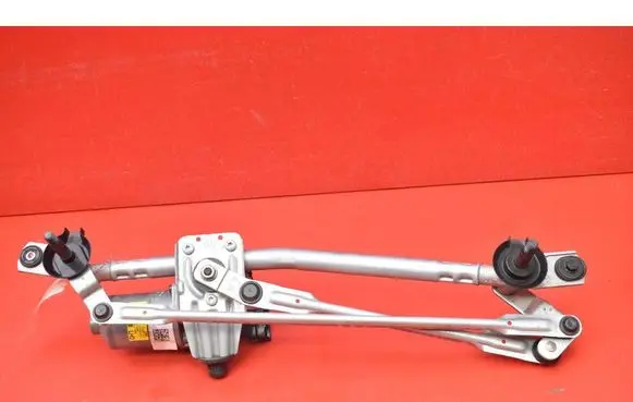 Front wiper linkage and motor