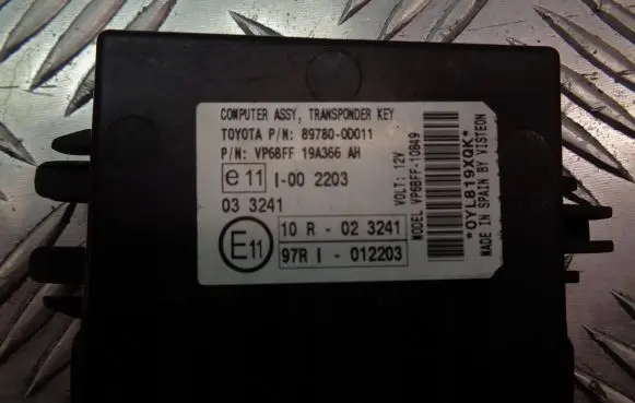 Toyota Yaris ASC control unit/module 89780-0D011