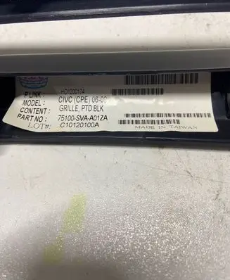 Honda Civic Front grill 75100-SVA-A01ZA C10120100A V001021009