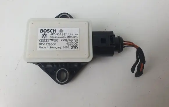 Audi A6 S6 C6 4F ESP acceleration yaw rate sensor 4F0907637A 0265005776 7014008
