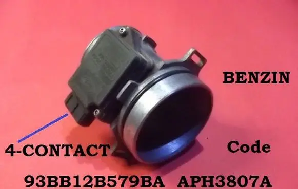Ford Fiesta Mass air flow meter 93BB12B579BA APH3807A