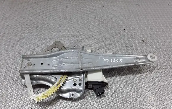 Rear door window regulator with motor
