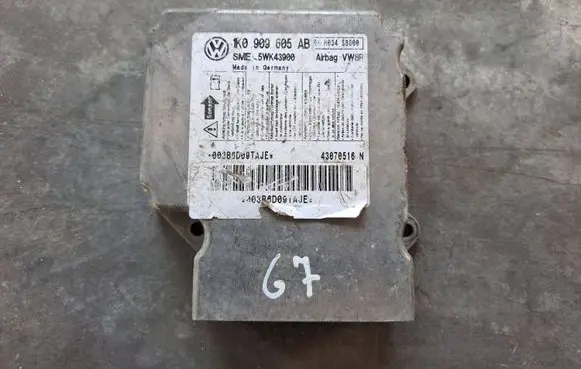 Volkswagen Golf V Airbag control unit/module 1K0909605AB 5WK43900 00380D09TAJE
