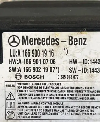 Mercedes-Benz GLE (W166 - C292) Airbag control unit/module A1669001916 A1669010706 A1669021907