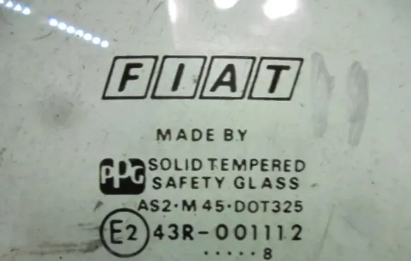 Fiat Bravo - Brava Front door window glass four-door 
