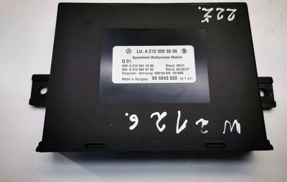 Mercedes-Benz E W212 Comfort/convenience module A2129003806 A2129029702 2129011000
