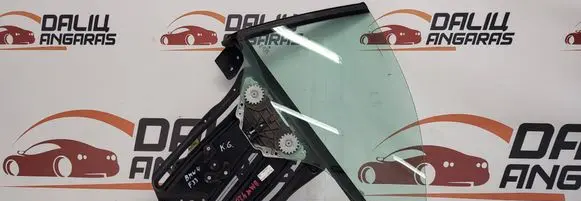 Rear door window regulator with motor