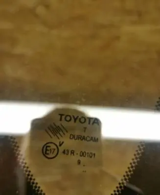 Toyota Verso Rear side window 43R-00101