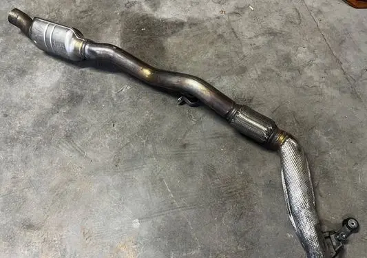 Porsche Cayenne (9Y0 9Y3) Exhaust gas pipe 4M0253300AM 4M0253211AF