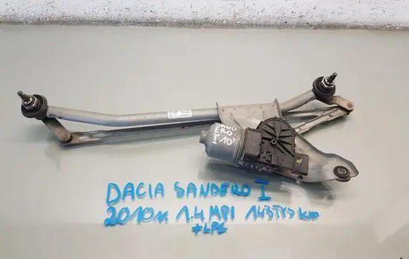 Dacia Sandero Front wiper linkage and motor