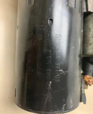 BMW 5 E60 E61 Starter motor 7515391 7515390 0001108401