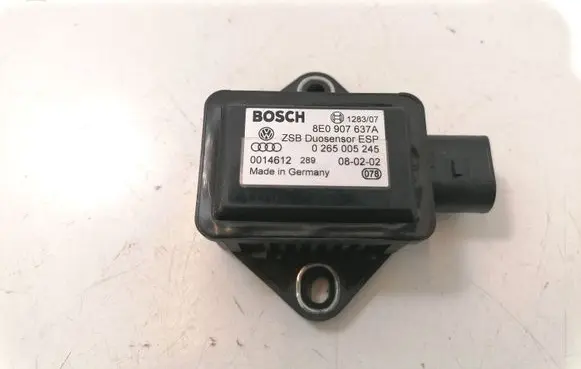 Audi A6 S6 C5 4B ESP acceleration yaw rate sensor 8E0907637A 0265005245
