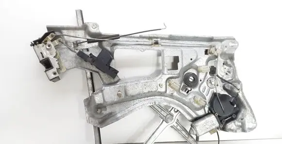 Rear door window regulator with motor