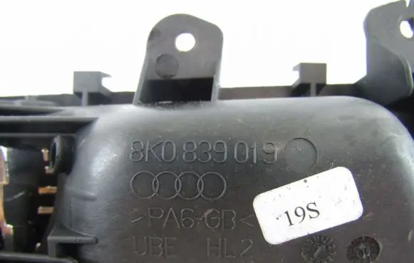 Audi A4 S4 B8 8K Rear door interior handle 8K0839019