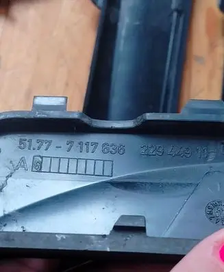 BMW 1 E81 E87 Foot area side trim 7117636 7117635 7117634