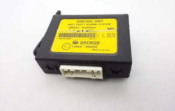 Chevrolet Matiz Alarm control unit/module 96465964