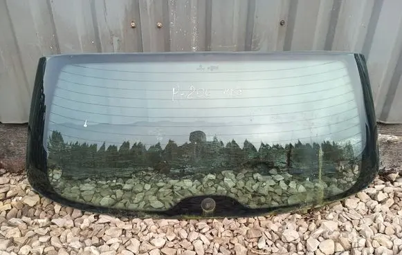 Peugeot 206 Loading door trunk window/glass 