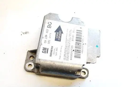Opel Zafira A Airbag control unit/module 09229303