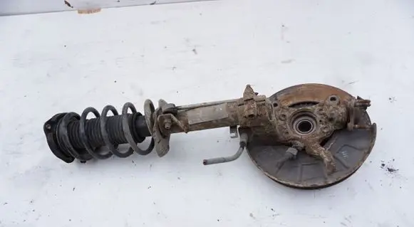 Front wheel hub spindle knuckle