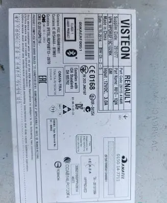 Renault Master III Radio/CD/DVD/GPS head unit 0150147711 281154140r