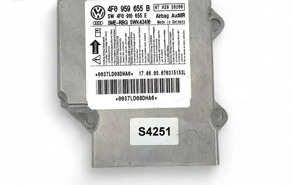 Audi A6 S6 C6 4F Airbag control unit/module 4F0959655B 4F0910655E 5WK43416