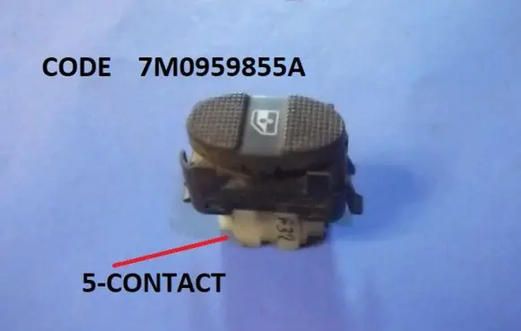 Ford Galaxy Electric window control switch 7M0959855A