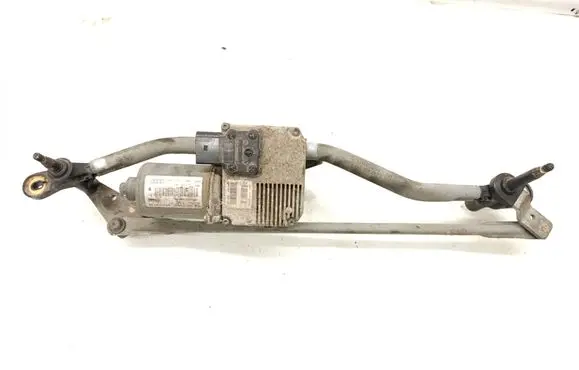 Front wiper linkage and motor