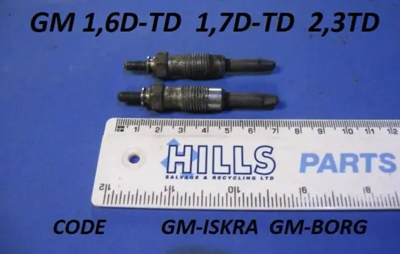 Opel Vectra A Glow plug GMISKRA GMBORG