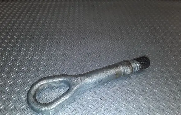 Towing hook eye