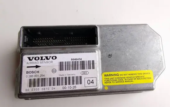 Volvo S60 Airbag control unit/module 8646434 0285001254 000300087004