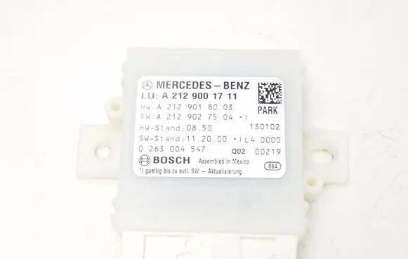 Mercedes-Benz E C207 W207 Parking PDC control unit/module A2129001711