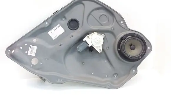 Rear door window regulator with motor