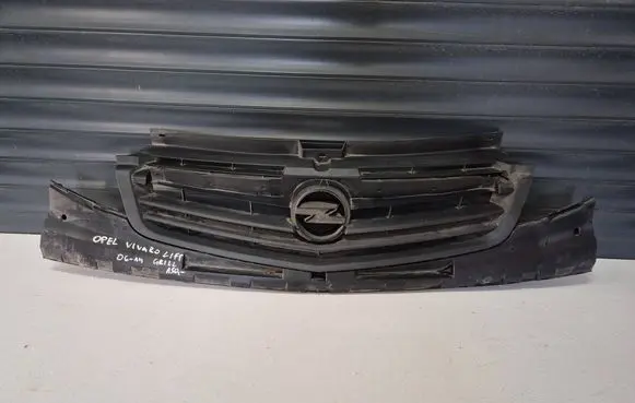 Opel Vivaro Front bumper upper radiator grill 623100248R