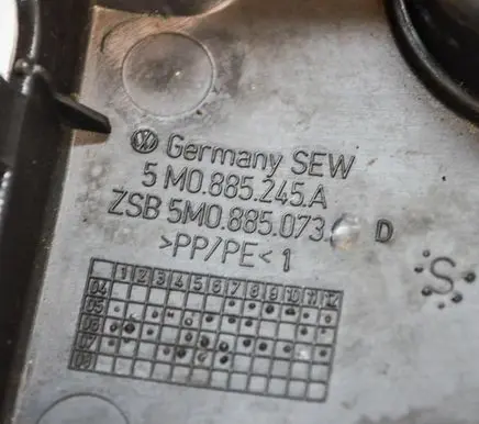 Volkswagen Golf Plus Other interior part 5M0885245A