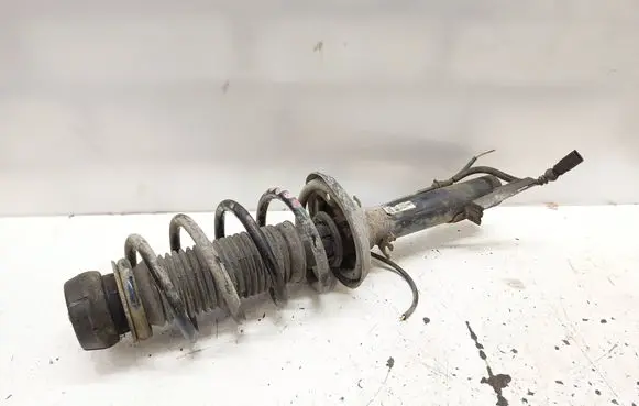 Front shock absorber with coil spring
