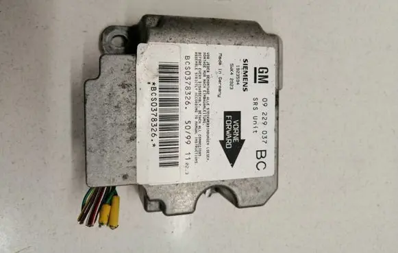Opel Vectra B Airbag control unit/module 09229037