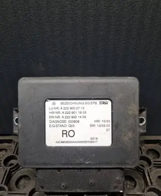 Mercedes-Benz S W222 Hand brake control module A2229002713 A2229011805 A2229021405