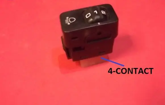 Mazda 323 Headlight level height control switch 9616323FI323MK3