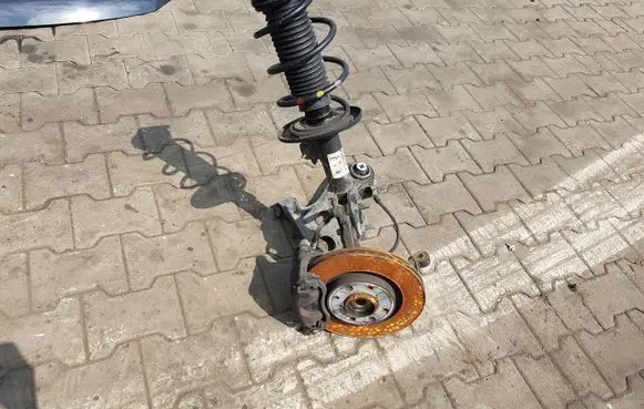 Opel Corsa F Front wheel hub spindle knuckle 9837410780
