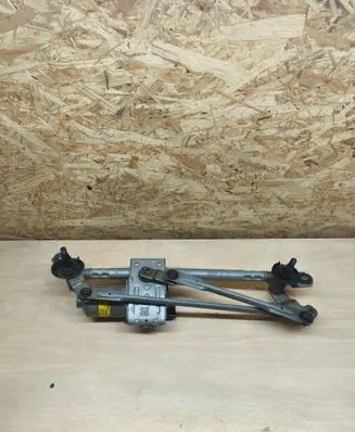 Front wiper linkage and motor