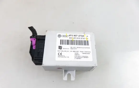 Audi Q7 4L Tire pressure control unit 4F0907273A 4F0910273C