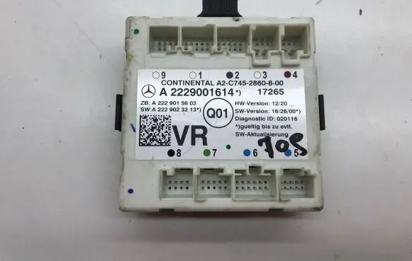Mercedes-Benz S W222 Door control unit/module A2229001614 A2229023213 2C7452860800