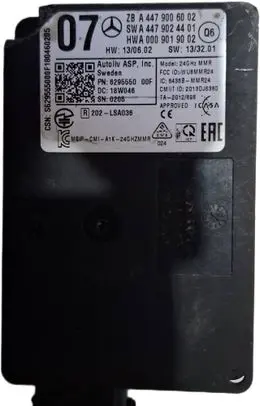 Mercedes-Benz V Class W447 Distronic sensor radar A4479024407 A4479024401 A0009019002