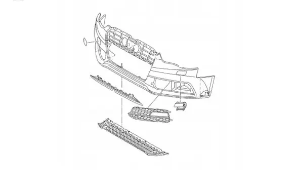 Audi A6 S6 C8 4K Front bumper